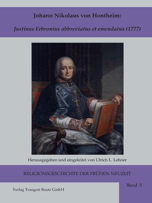 cover image of Johann Nikolaus von Hontheim